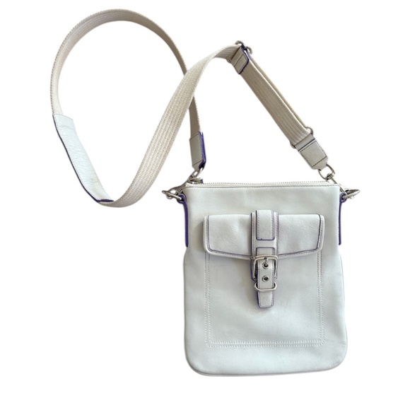 Vintage Y2K Coach Ivory Hamptons Swing /Crossbody Bag - Picture 1 of 14